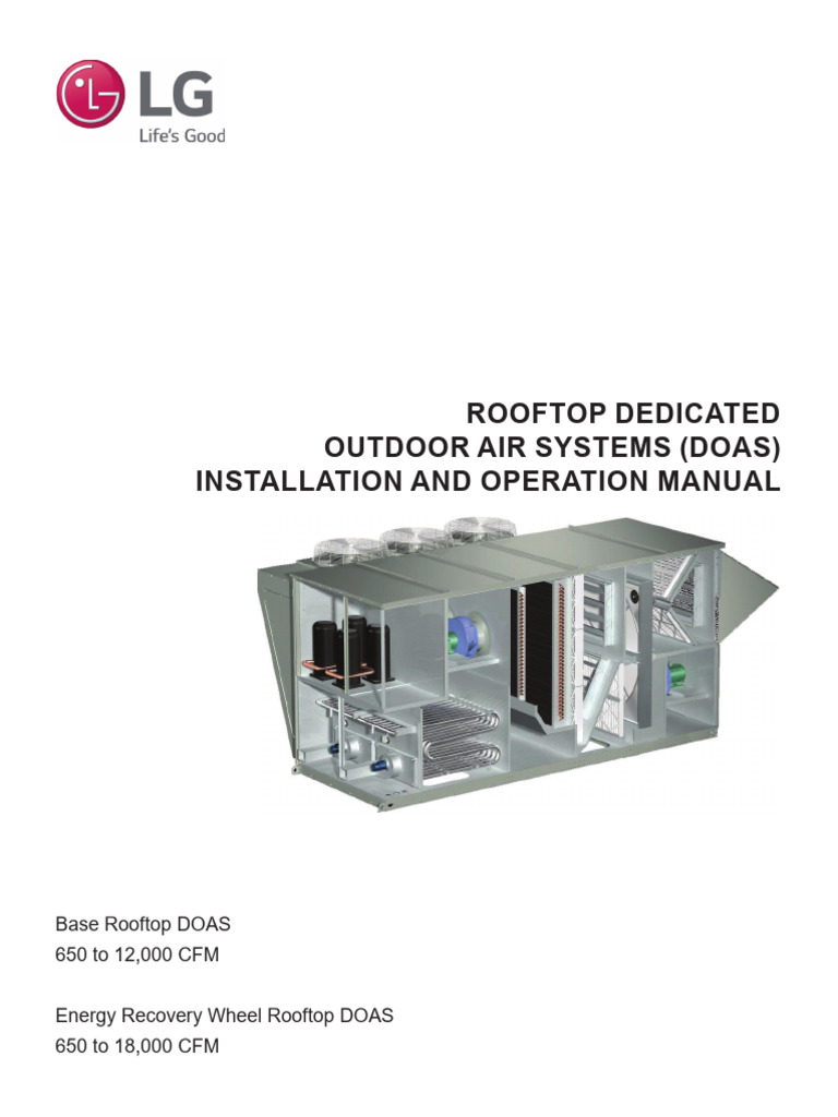 Im Lg Rooftop Doas | PDF | Air Conditioning | Manufactured Goods