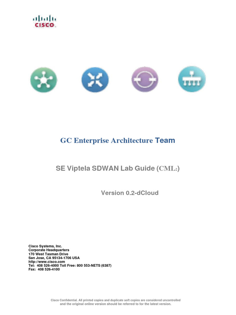 SD-WAN 手册 for DCloud v0.2-Dcloud - Guide | PDF