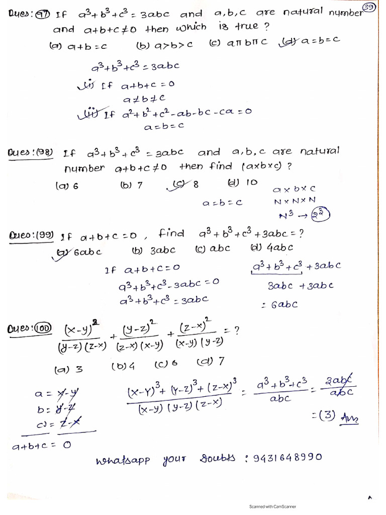 CLASS - 65 (Class Notes Eng Hindi) Simplification | PDF