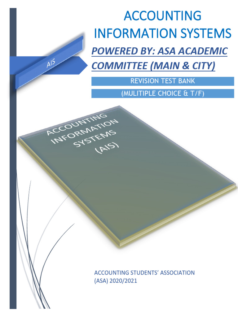 AIS Revision Test Bank (ASA) | PDF | Databases | Relational Model