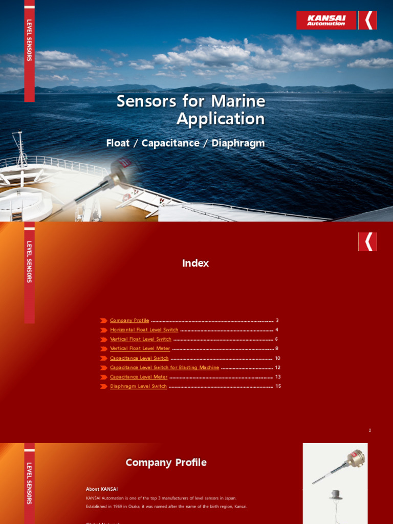 Marine Level Sensors Overview | PDF | Switch | Power Supply