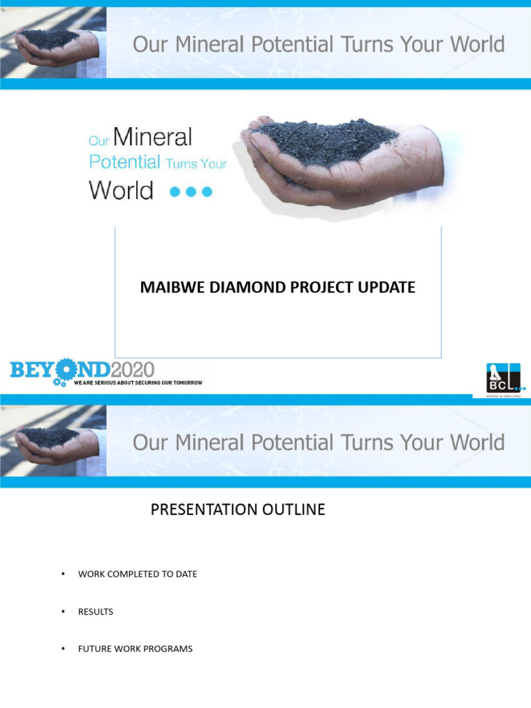 Maibwe Diamond Project Board Presentation 02122015 r2 | PDF | Diamond ...