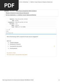 HRM MCQ All Module