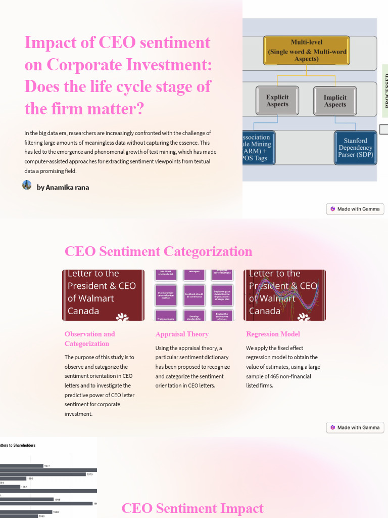 Impact of CEO Sentiment On Corporate | PDF | Life Cycle Assessment ...