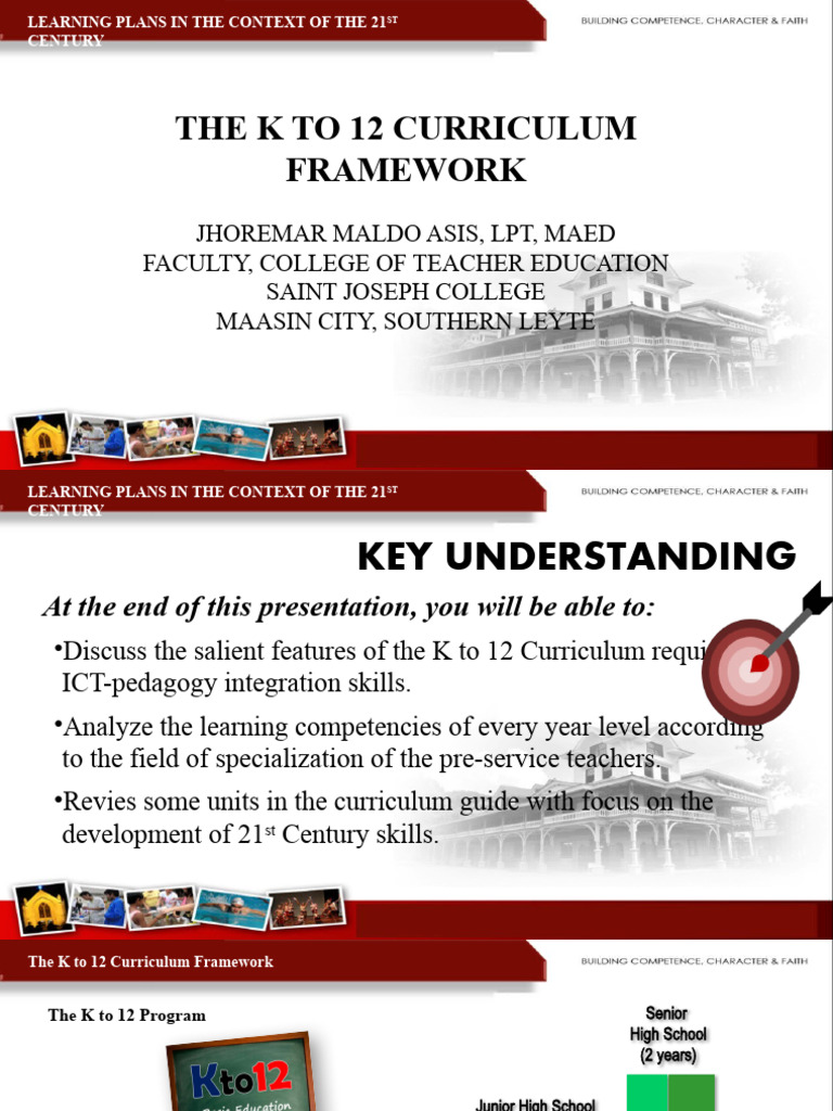 K to 12 Curriculum Framework Overview | PDF | Educational Technology ...