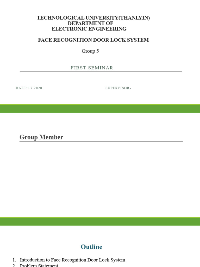 Face Recognition Door Lock System | PDF | Raspberry Pi | Camera