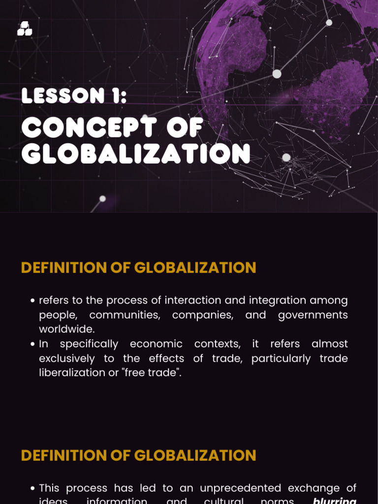 Understanding Globalization: Key Concepts | PDF | Globalization | Free ...