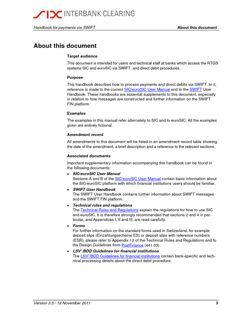 SWIFT Payments Handbook for Banks | PDF | Service Industries ...