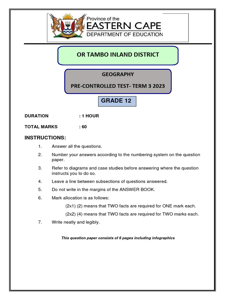 GEOGRAPHY GRADE 12 RESEARCH TASK 2023 MEMORANDUM PDF DOWNLOAD GAUTENG visual data 8