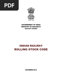Indian Railway Rolling Stock Code