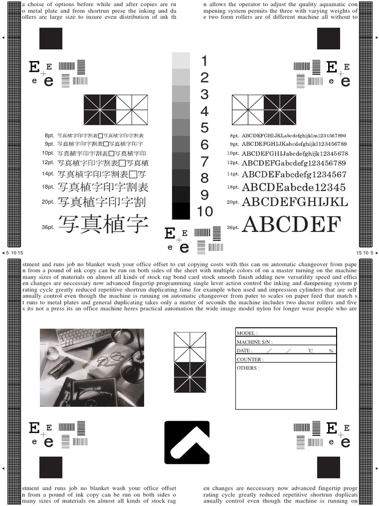 Office Offset Printing Machine Guide | PDF | Secondary Sector Of The ...