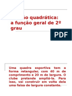 Função Quadrática - A Função de 2o Grau