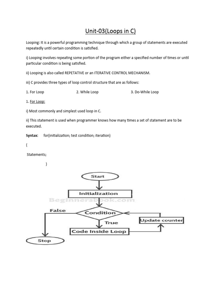 Unit 3 (Softcopy) | PDF | Control Flow | Computer Science