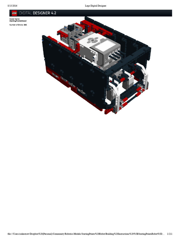 EV3 Starting Points Robot Guide | PDF | Lego | Toy Companies Of Denmark