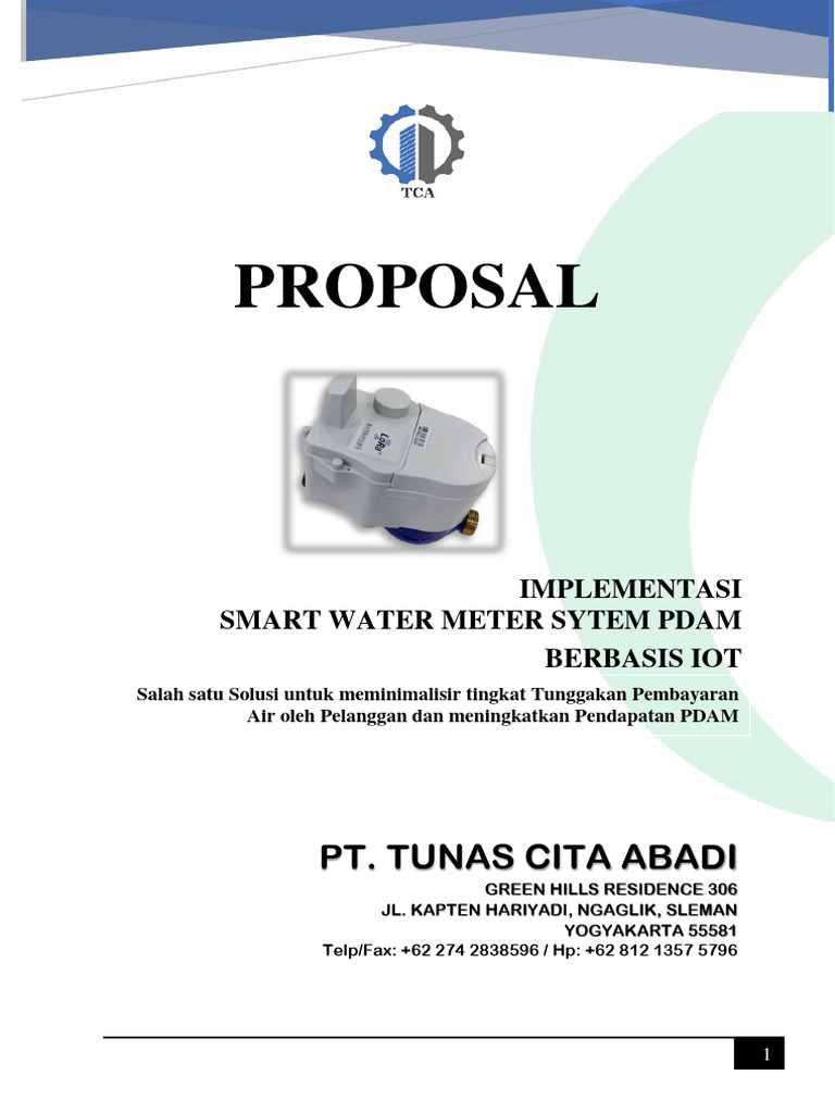 Implementasi Smart Water Meter PDAM | PDF | Bisnis