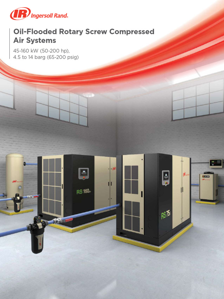 Oil-Flooded Rotary Screw Compressors | PDF | Clothes Dryer | Refrigeration