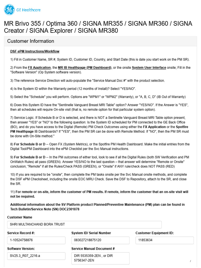 PM-Checklist GIB S IN 083027218875120 1-10524758876-1 | PDF ...