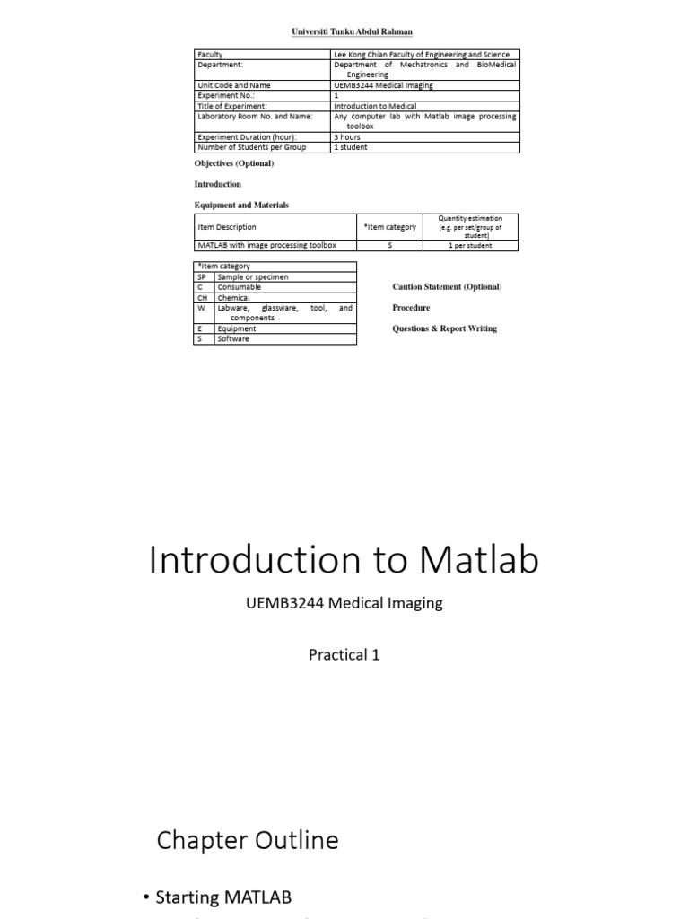 Lab 1 pdf matlab matrix mathematics 