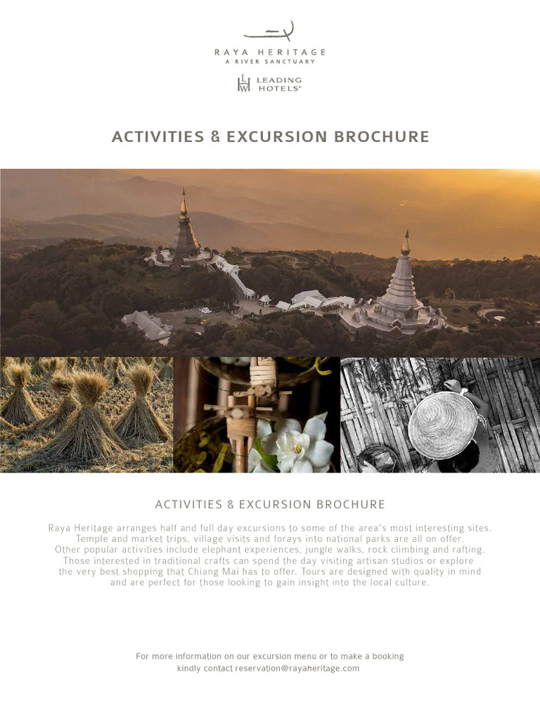 Raya Heritage Excursion Brochure 2023 | PDF | Coffee | Thailand