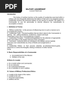 Army Core Values and Leadership Principles | PDF | Courage | Loyalty