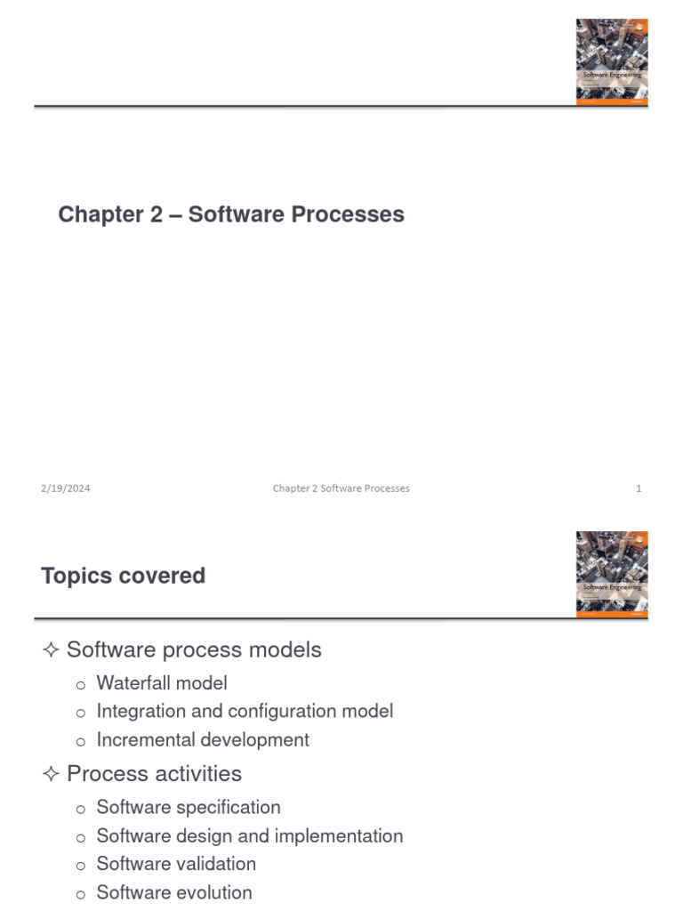 Ch2 - 1 SW Processes | PDF | Software Development Process | Software ...