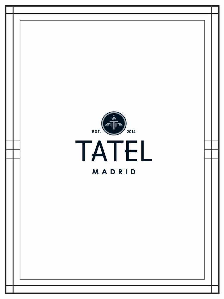 Tatel Madrid Carta Esp | PDF | ensalada | Alimentos