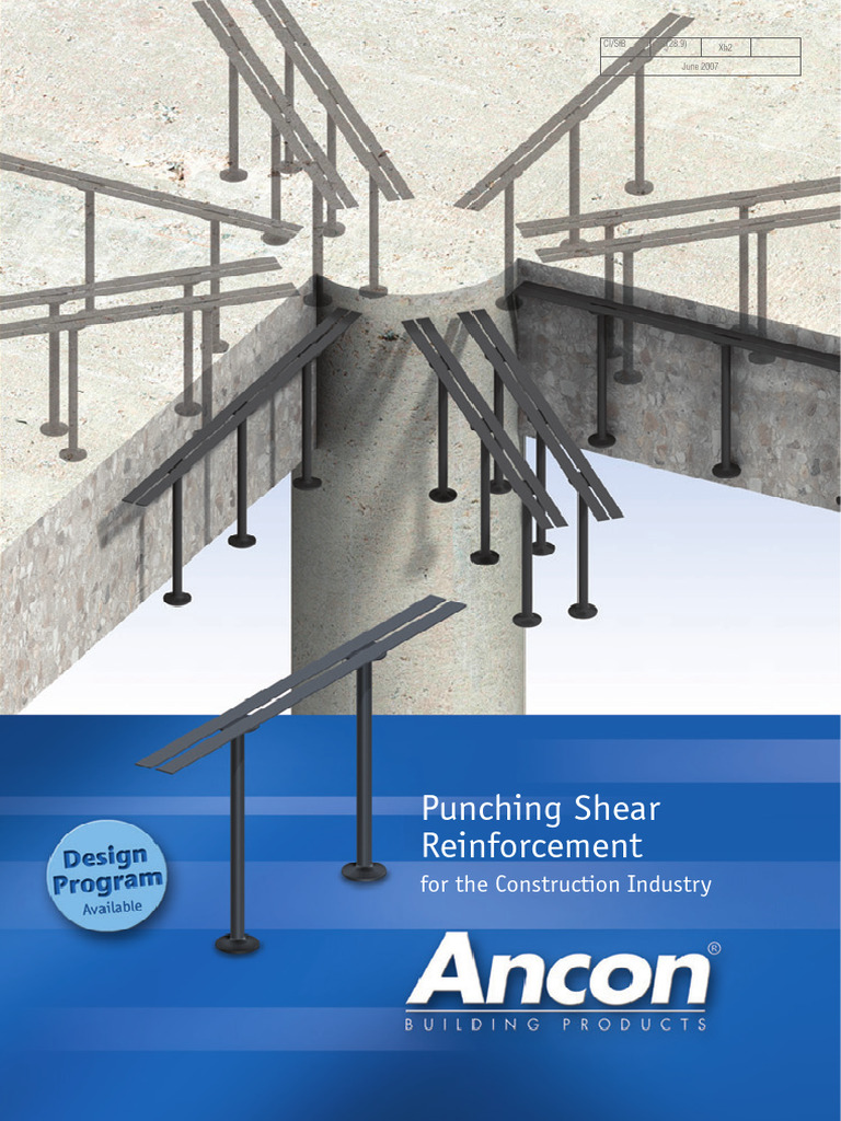 Ancon Shearfix for Punching Shear Reinforcement | PDF | Concrete | Column