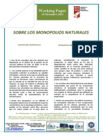 SOBRE LOS MONOPOLIOS NATURALES - ON NATURAL MONOPOLIES (Spanish) - MONOPOLIO NATURALEI BURUZ (Espainieraz)