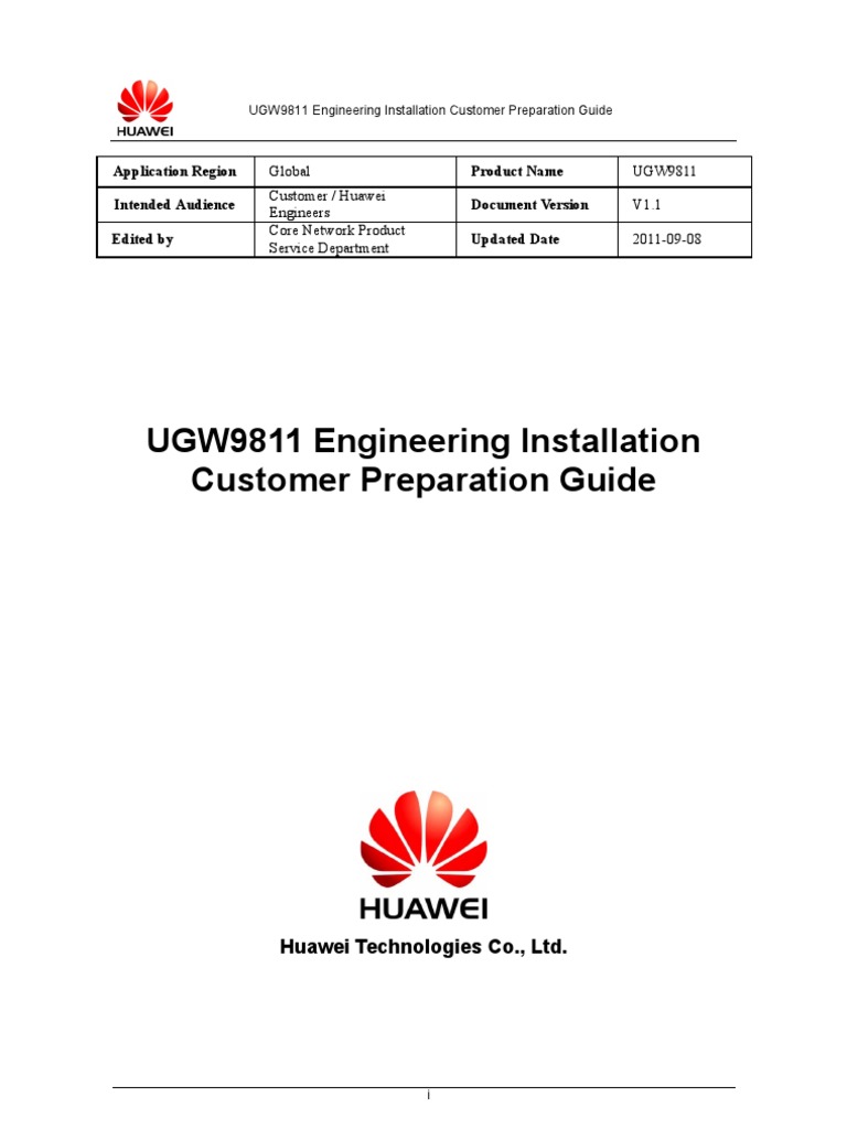 Huawei core network engineer resume