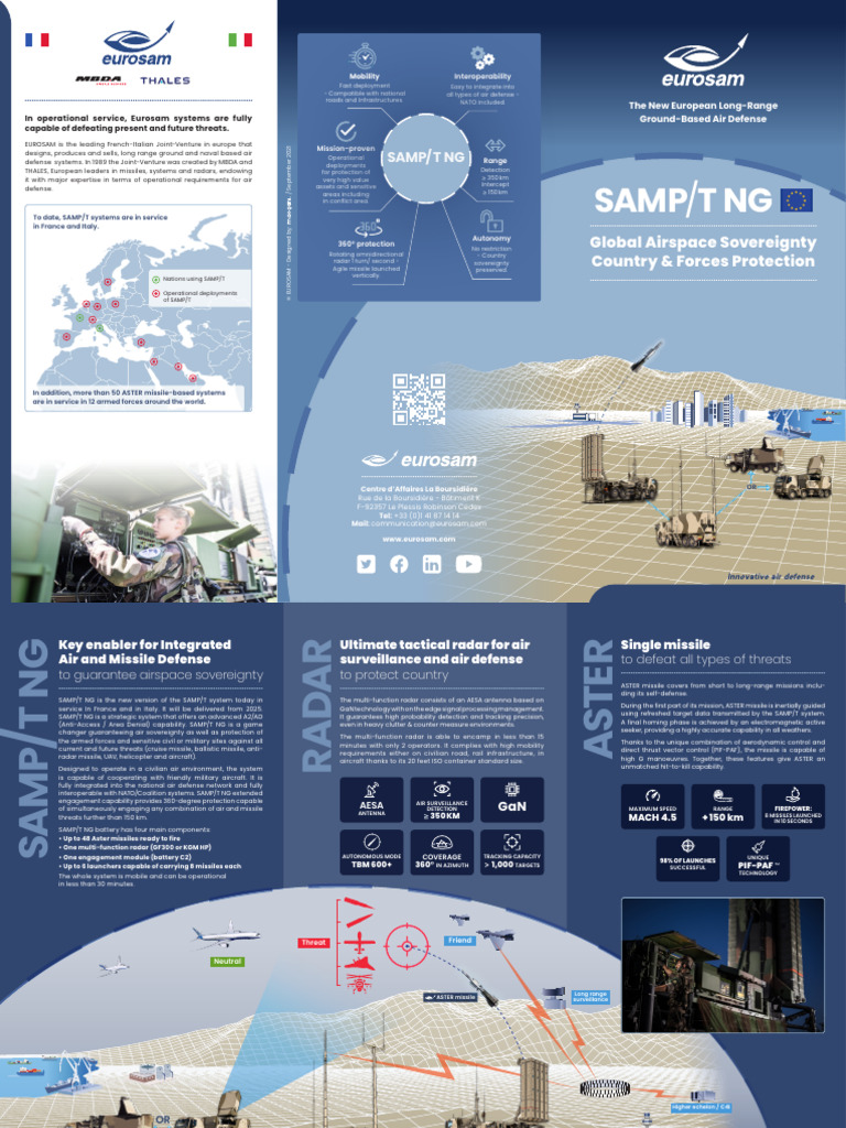 SAMP/T NG: Advanced Air Defense System | PDF | Military Technology ...