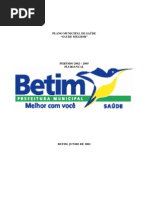 Plano Municipal de Saude de Betim