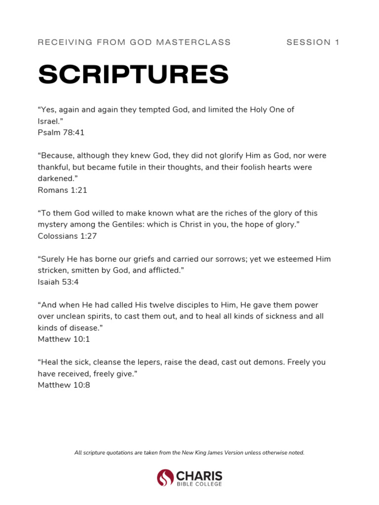 Session1 Scriptures Charis Masterclass Pdf
