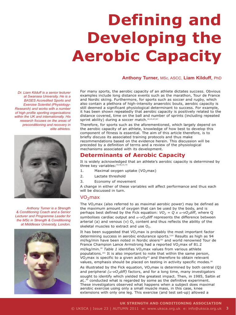 Defining and Developing The Aerobic Capacity 636825538624459021 | PDF ...