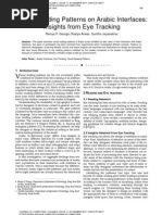 Visual Reading Patterns On Arabic Interfaces: Insights From Eye Tracking