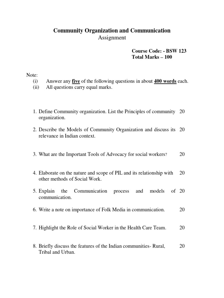 Community Organization & Communication Guide | PDF