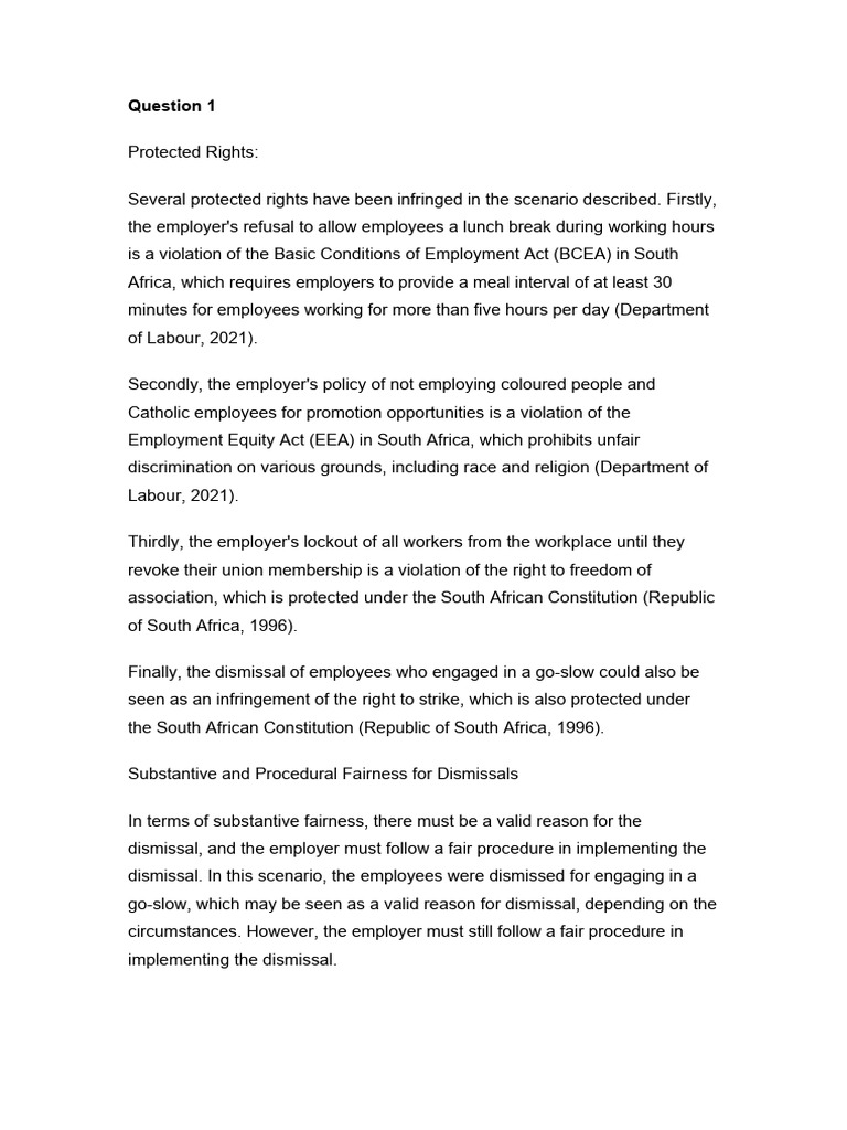 Labour Law 1 Pdf Labour Law Employment