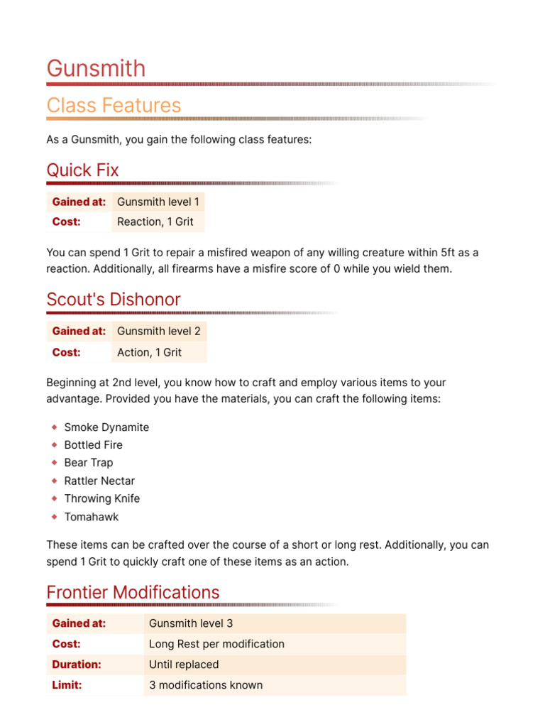 Gunsmith Draft | PDF | Firearms | Military Technology