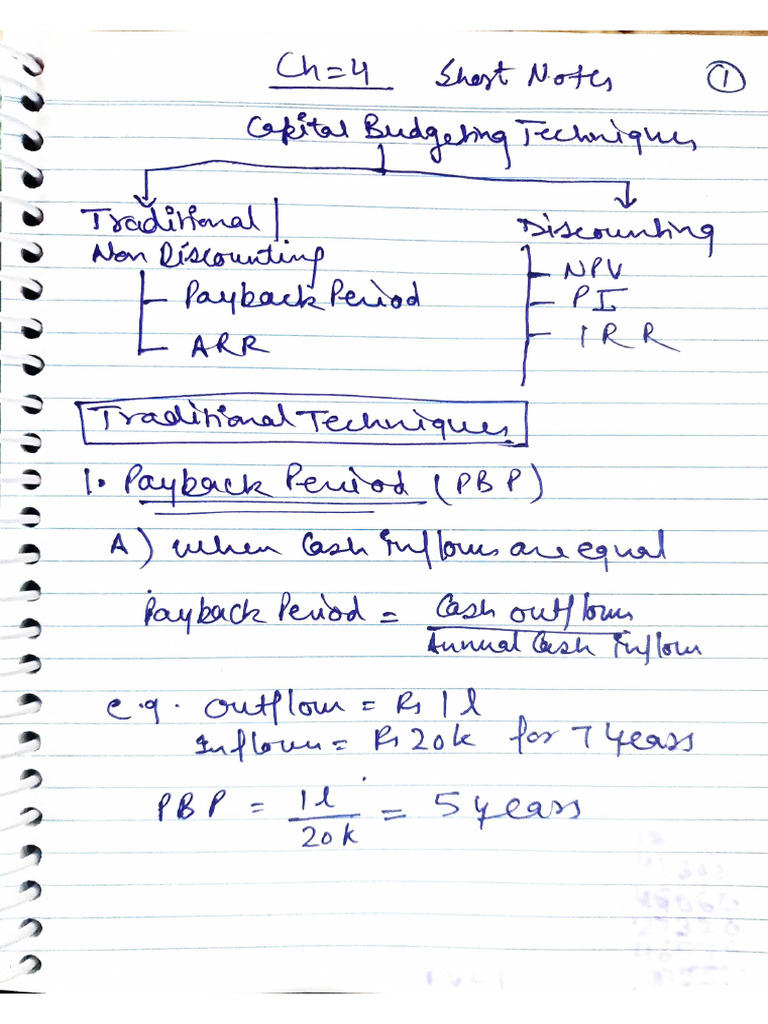 Chap 4 FM Short Notes | PDF