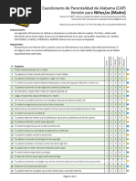 Escala de Ansiedad (SCAReD) FORMA PARA NIÑOS Y ADOLESCENTES | PDF