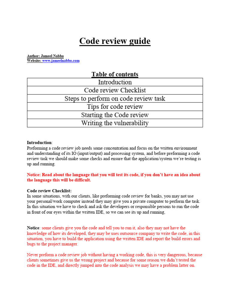 Code Review Steps and Methodologies | PDF | Php | Model–View–Controller