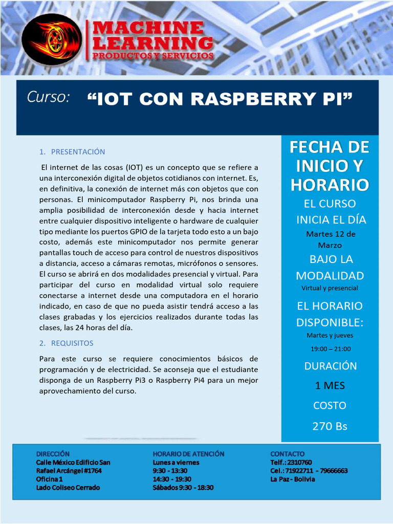 Iot Con Raspberry Pi | PDF | Internet de las Cosas | Internet