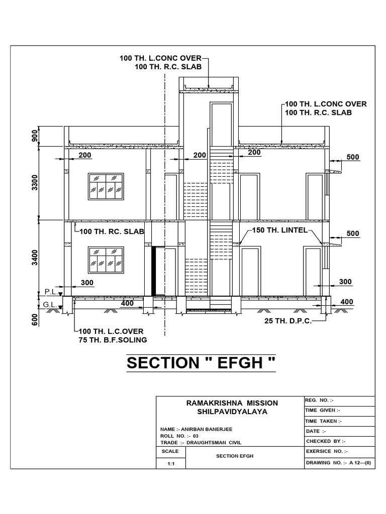 SECTION EFGH-Model | PDF