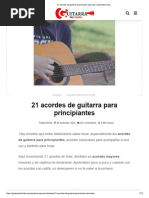 21 Acordes de Guitarra para Principiantes | PDF | Acorde (Música ...