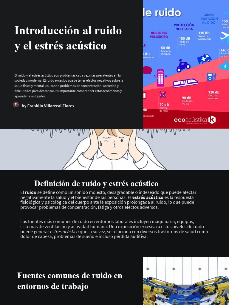 Estrés Acústico en el Trabajo | PDF | ruido | Estrés (biología)