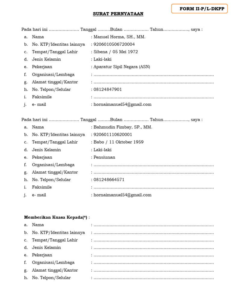 Form II P | PDF | Hukum