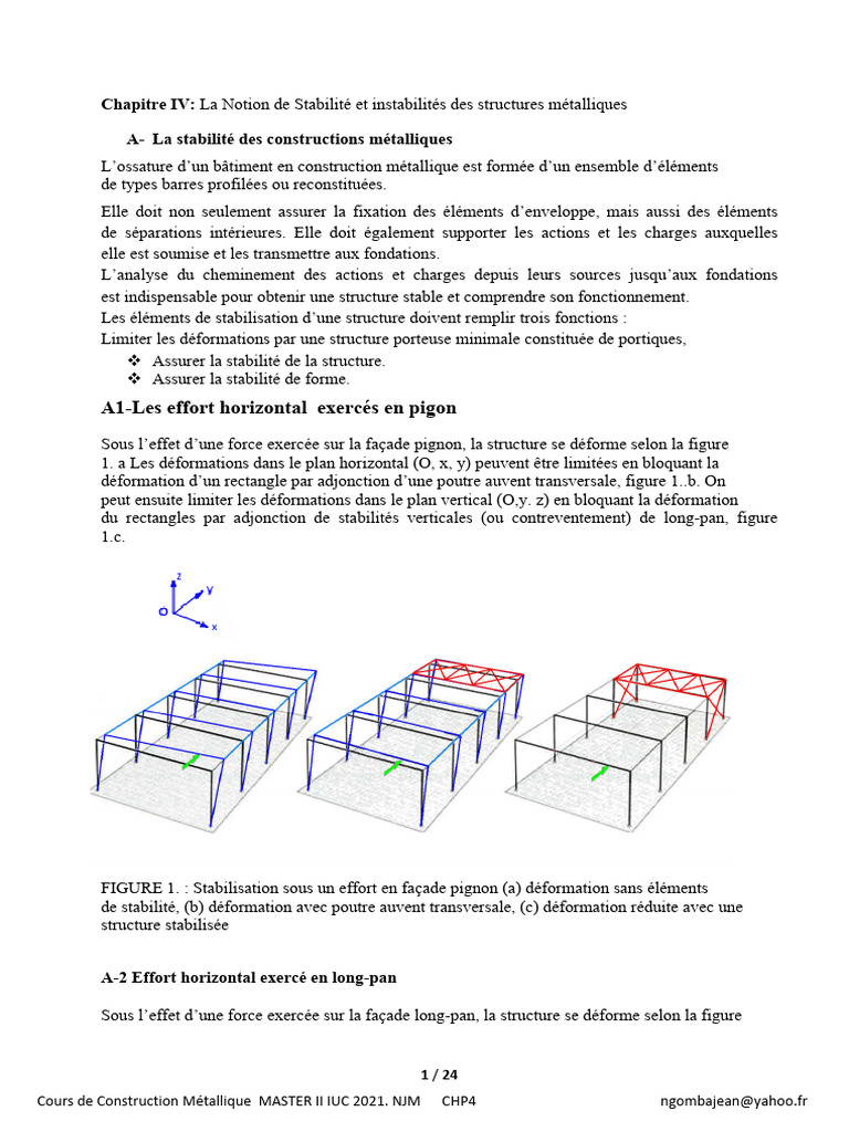 Stabilité des Structures Métalliques | PDF | Flambage | Mécanique