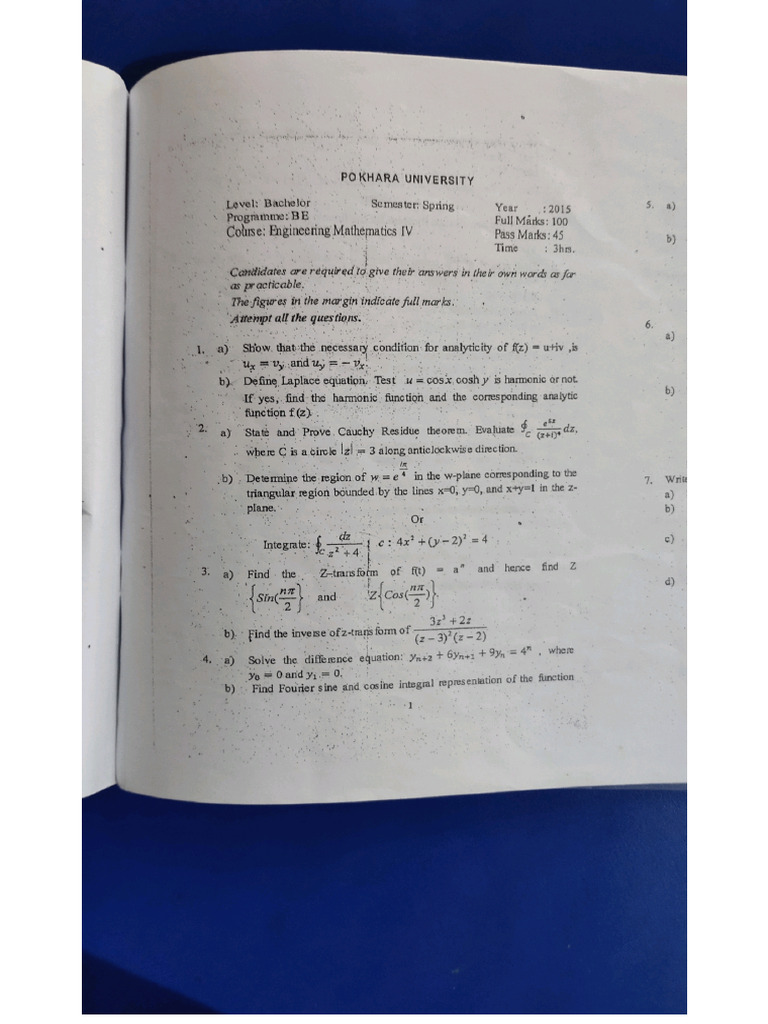 Math 4 QST Bank Upto 2023 | PDF