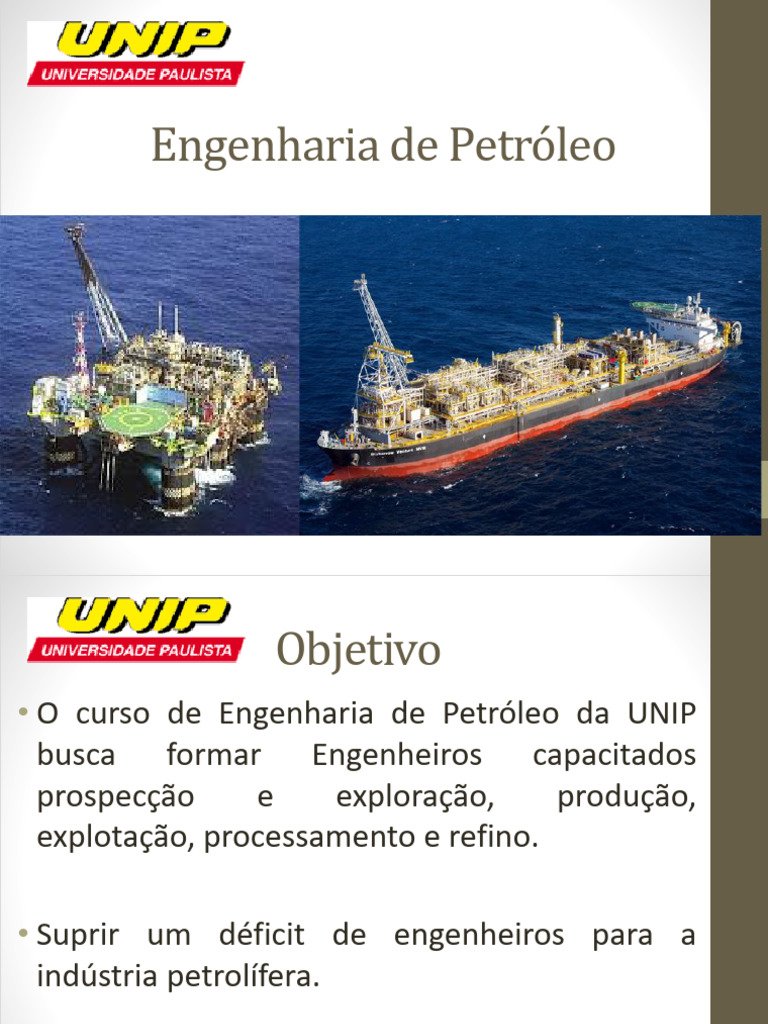 Curso de Engenharia de Petróleo UNIP | PDF | Petróleo | Química