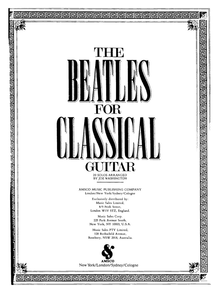 The Beatles For Classical Guitar | PDF