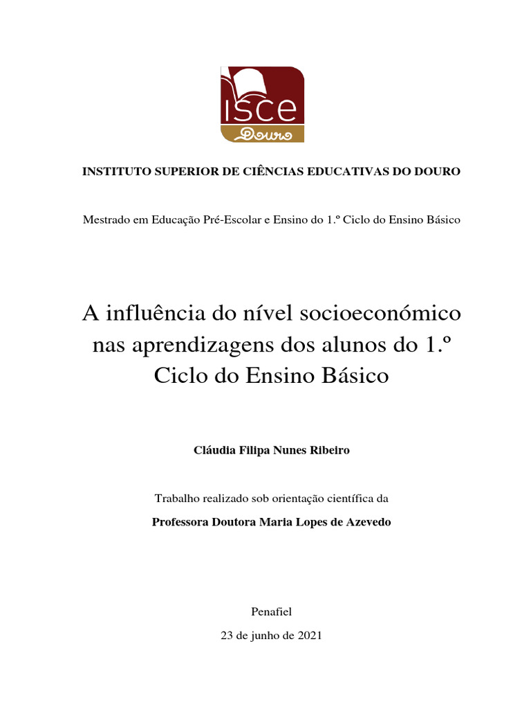 Factores Socioeonomicos Pag 71 | PDF | Aprendizado | Pedagogia